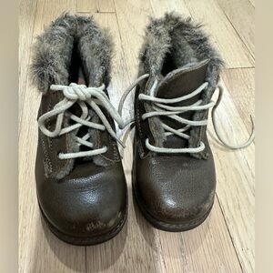 Bonpoint Cozy Brown Kids Shoes